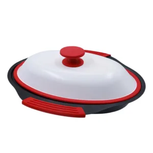 Compatible Miniature Nonstick Pan with Lid for Crispy Grilling & Frying Recipes