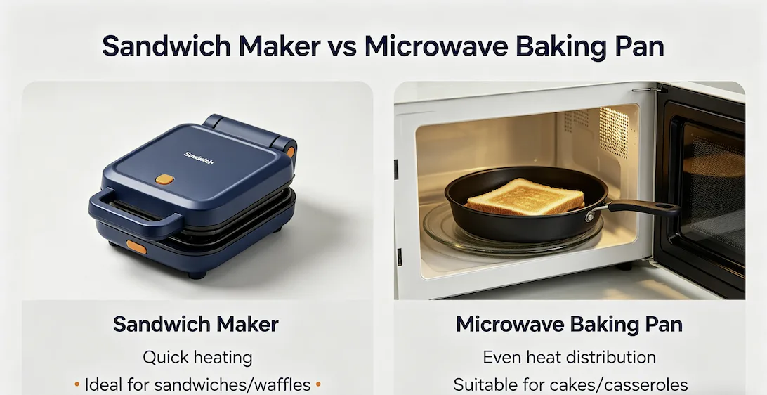 Sandwich Maker vs Microwave Baking Pan: Which Is Better?